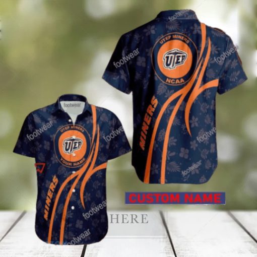 NCAA UTEP Miners Hawaiian Shirt Design Gift Fans Summer Holidays Custom Name