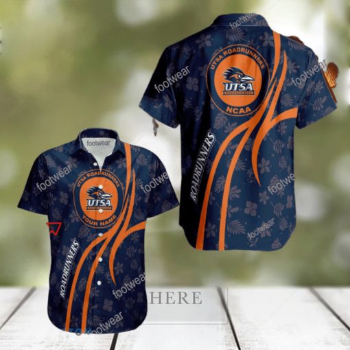 NCAA UTSA Roadrunners Hawaiian Shirt Design Gift Fans Summer Holidays Custom Name