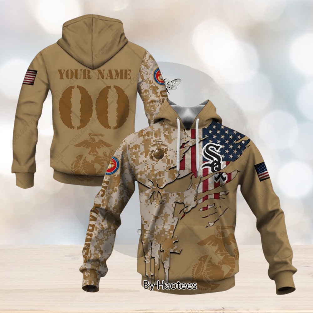 NEW MLB Chicago White Sox Marine Camo Hoodie NEW MLB Chicago White Sox Marine Camo Hoodie