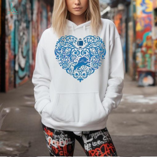 NFL Detroit Lions Heart Logo Lion shirt