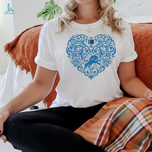 NFL Detroit Lions Heart Logo Lion shirt