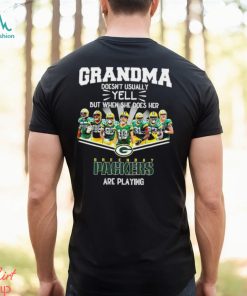 NFL Grandma Doesn’t Usually Yell But When She Does Her Green Bay Packers Are Playing Football Team signature shirt