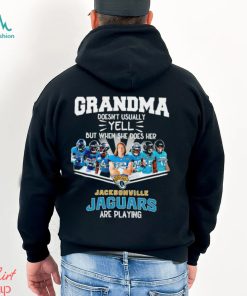 NFL Grandma Doesn’t Usually Yell But When She Does Her Jacksonville Jaguars Are Playing Football Team signature shirt