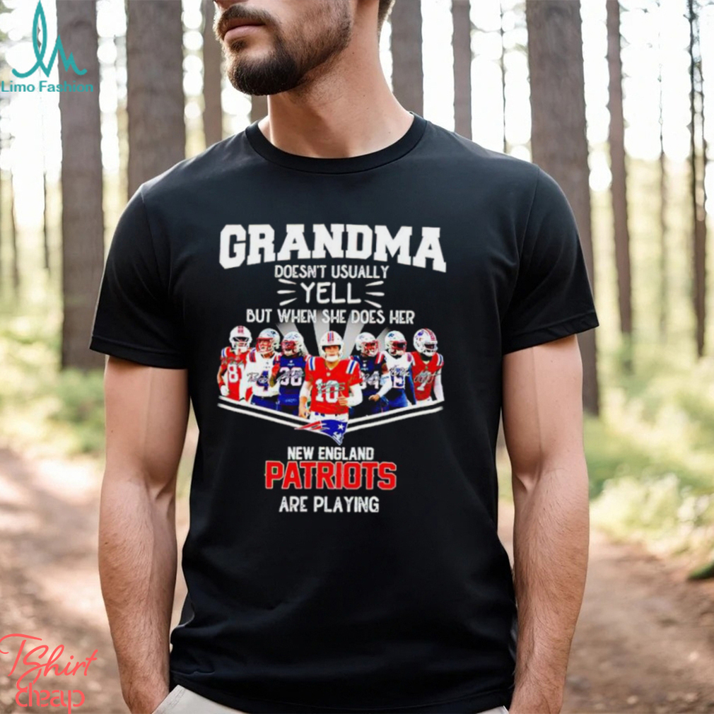 NFL Grandma Doesn’t Usually Yell But When She Does Her New England Patriots Are Playing Football Team signature shirt NFL Grandma Doesn’t Usually Yell But When She Does Her New England Patriots Are Playing Football Team signature shirt