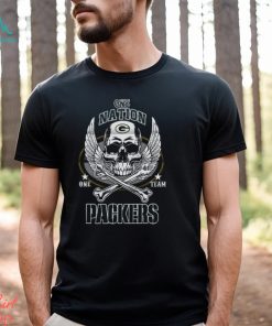 NFL Green Bay Packers One Nation One Team Skull Shirt