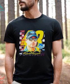 Nascar Jimmie Johnson graphic signature shirt