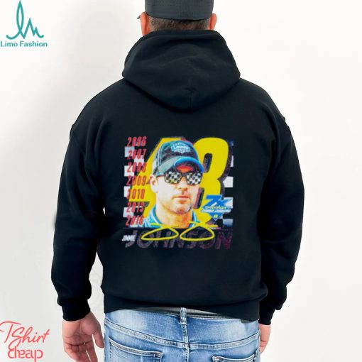 Nascar Jimmie Johnson graphic signature shirt