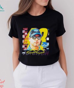 Nascar Jimmie Johnson graphic signature shirt