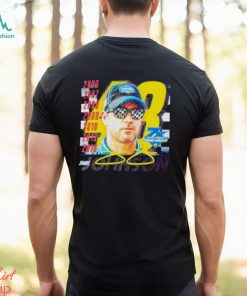 Nascar Jimmie Johnson graphic signature shirt