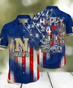 Navy Midshipmen NCAA3 Independence Day Holidays Hawaiian Shirt For Men Women Gift