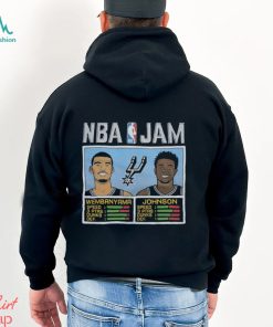 Nba Jam Spurs Wembanyama And Johnson Shirt