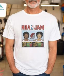 Nba Jam Trail Blazers Henderson And Sharpe Shirt