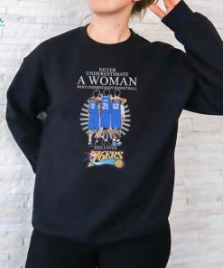 Never Underestimate a Woman who understands Basketball and loves 76Ers 2024 Signatures Shirt