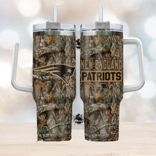 New England Patriots NFL Hunting Tumbler Stanley Tumbler 40oz