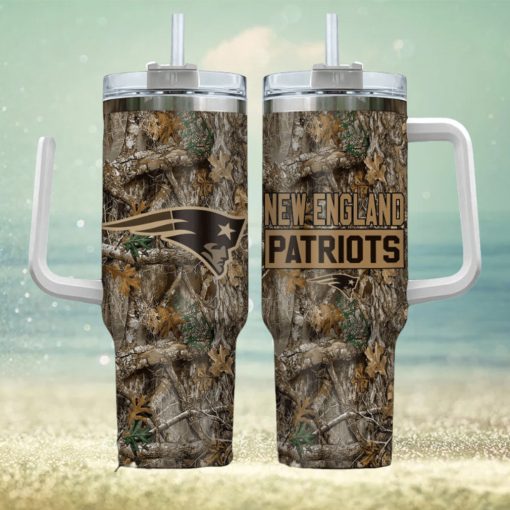 New England Patriots NFL Hunting Tumbler Stanley Tumbler 40oz