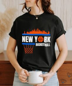 New York Basketball Knicks skyline shirt