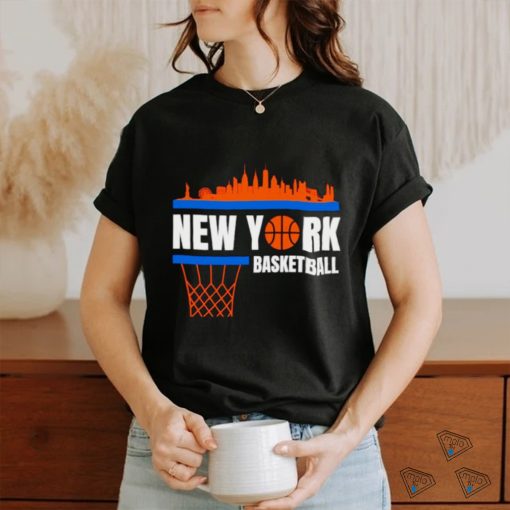 New York Basketball Knicks skyline shirt