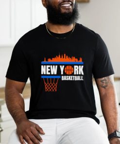 New York Basketball Knicks skyline shirt