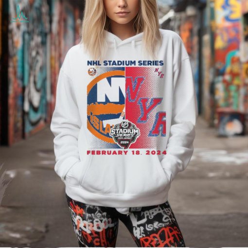 New York Islanders vs. New York Rangers Youth 2024 NHL Stadium Series Matchup T Shirt