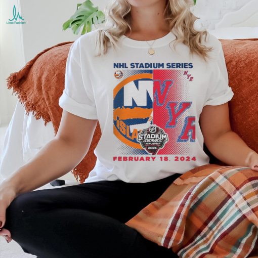 New York Islanders vs. New York Rangers Youth 2024 NHL Stadium Series Matchup T Shirt