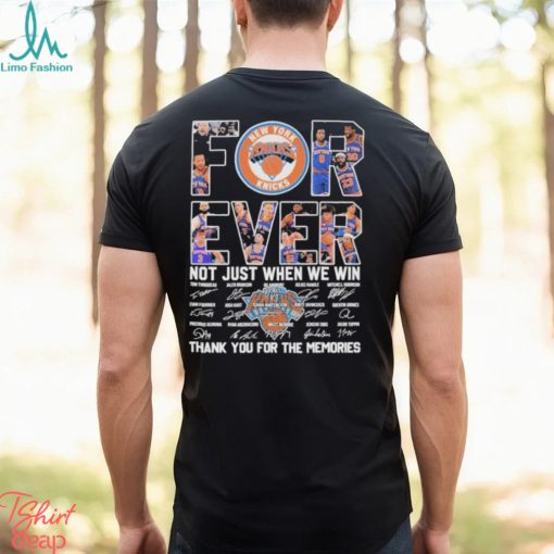 New York Knicks Forever Fan 2024 Signatures Shirt