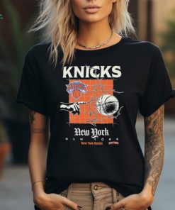 New York Knicks courtside baseball logo shirt