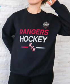 New York Rangers Fanatics Branded 2024 NHL Stadium Series Authentic Pro Long Sleeve Tech T Shirt