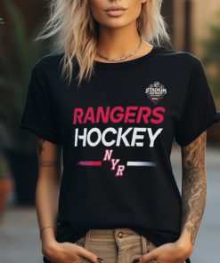 New York Rangers Fanatics Branded 2024 NHL Stadium Series Authentic Pro Long Sleeve Tech T Shirt