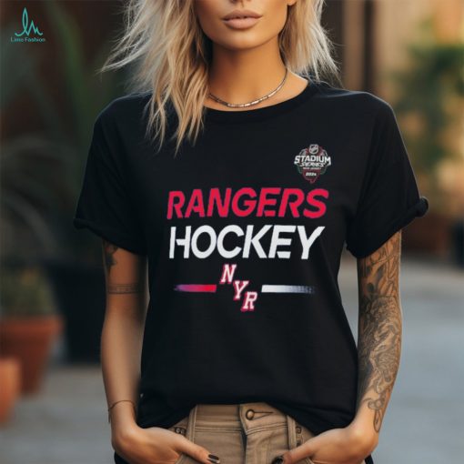 New York Rangers Fanatics Branded 2024 NHL Stadium Series Authentic Pro Long Sleeve Tech T Shirt