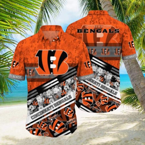 Nfl Cincinnati Bengals Hawaiian Shirt 3D Printed Aloha Shirt For Men Women Summer Vacation Gift