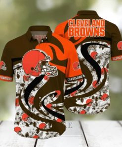 Nfl Cleveland Browns Hawaiian Shirt 3D Printed Aloha Beach Shirt