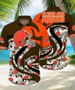 Nfl Cleveland Browns Hawaiian Shirt 3D Printed Aloha Beach Shirt