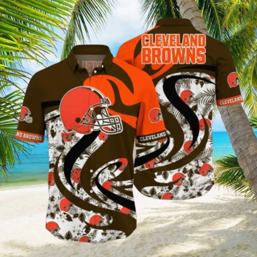 Nfl Cleveland Browns Hawaiian Shirt 3D Printed Aloha Beach Shirt