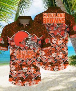 Nfl Cleveland Browns Hawaiian Shirt 3D Printed Aloha Shirt For Men Women Tropical Style