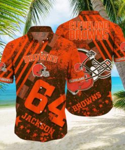 Nfl Cleveland Browns Hawaiian Shirt 3D Printed Aloha Shirt For Men Women