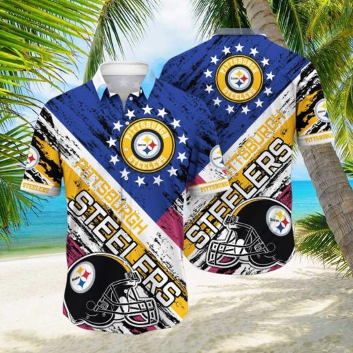 Nfl Hawaiian Shirt 3D Printed Aloha Shirt For Steelers Fans