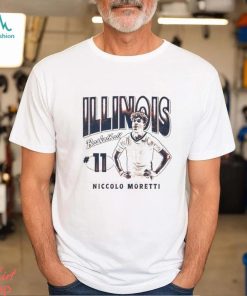 Niccolo Moretti 11 University of Illinois basketball shirt