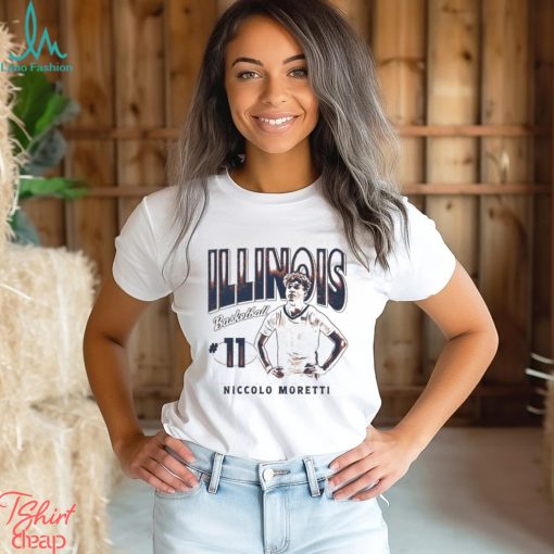 Niccolo Moretti 11 University of Illinois basketball shirt