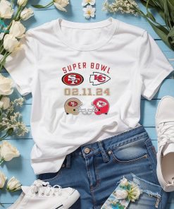 Nice super Bowl Chiefs vs 49ers Helmet Shirt