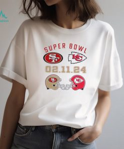 Nice super Bowl Chiefs vs 49ers Helmet Shirt