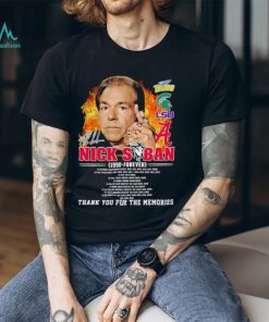 Nick Saban 1990 forever thank you for the memories signature portrait shirt