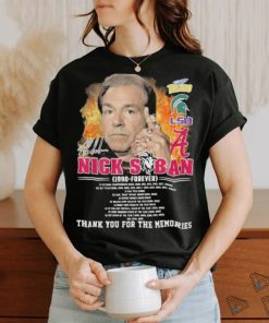 Nick Saban 1990 – Forever Thank You For The Memories T Shirt