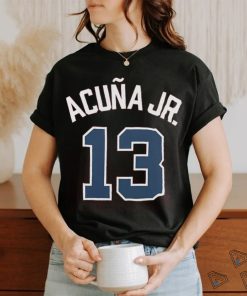 Nike Women's Atlanta Braves Ronald Acuna Jr 13 Jersey T shirt