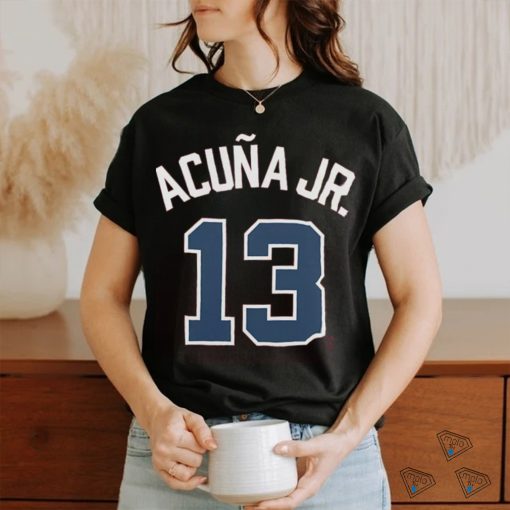 Nike Women’s Atlanta Braves Ronald Acuna Jr 13 Jersey T shirt