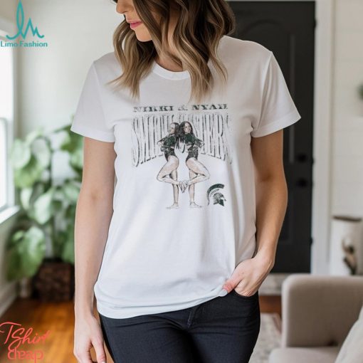 Nikki and Nyah Michigan State cartoon shirt