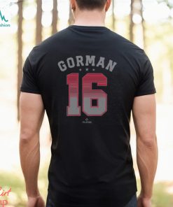 Nolan Gorman 16 St Louis MLBPA Pullover Shirt