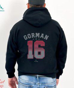 Nolan Gorman 16 St Louis MLBPA Pullover Shirt