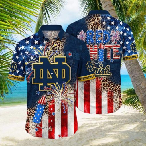 Notre Dame Fighting Irish NCAA1 Hawaiian Shirt Independence Day Holidays For Men Women Gift