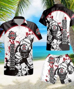 OHIO STATE BUCKEYES FOOTBALL PLAYER Hawaiian Shirt And Short