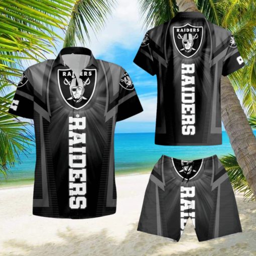 Oakland Raiders For Fan Hawaiian Shirt And Short